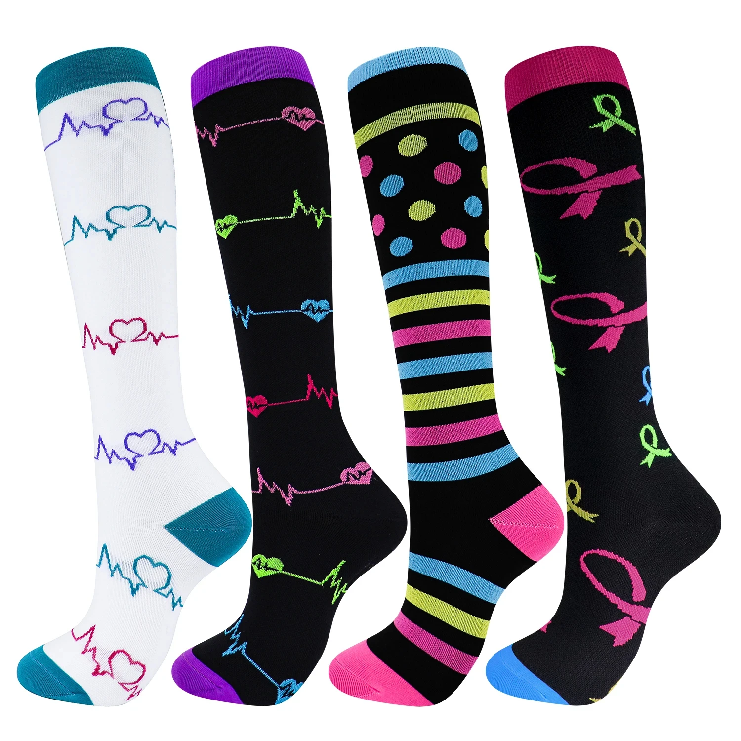 Compression Socks Women Medical Blood Circulation Swelling Pregnancy Nurse Socks Men's Outdoor Running Flying Rugby Sports Socks