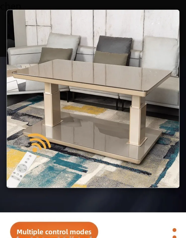 ZML warm ocean electric heating electric coffee table heating rectangular liftable electric baking table