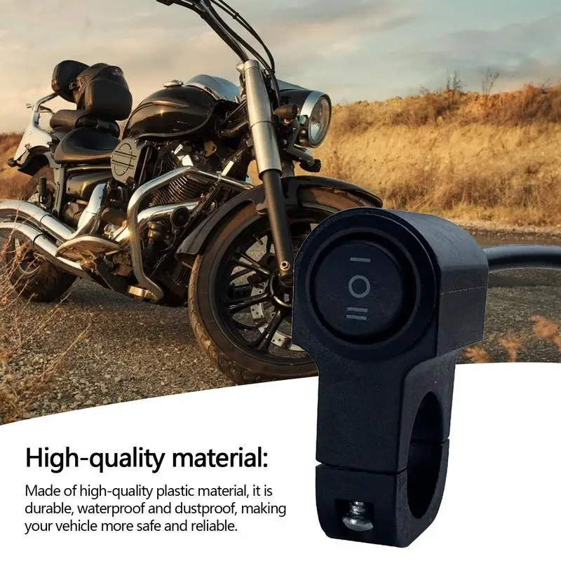 Handlebar Light Switch Battery Car Modified Switch Spotlight Headlight Auxiliary Switch For Motorcycle Dirt Bike And ATV