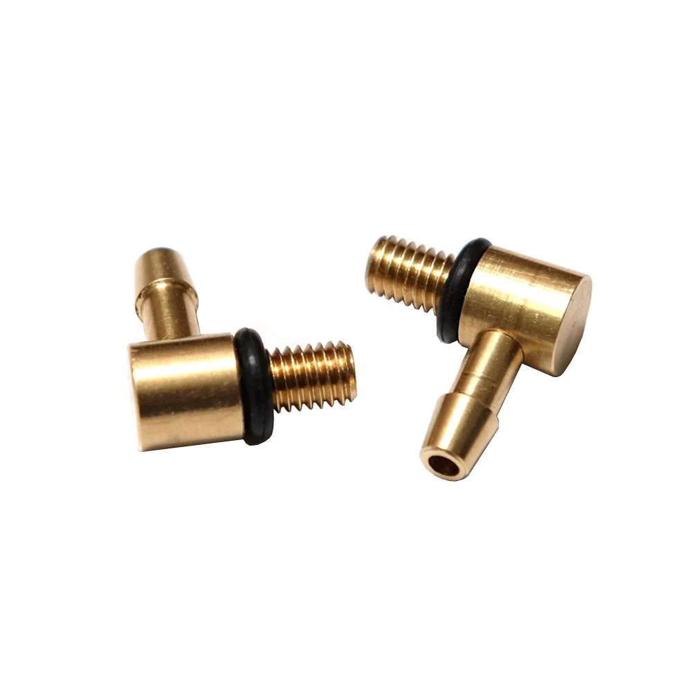 1/2/4 PCS M5 90 Degree L- Type Copper Water Cooling Nozzle Oil Fuel Inlet Nozzles for RC Gasoline Jet Boats Engieen Tank Parts