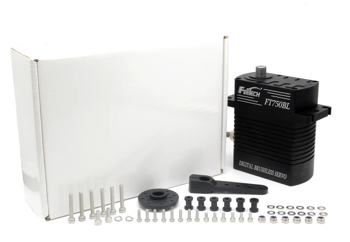 FEETECH 750KG alto par grande sin escobillas 24V Servo gigante 93800BLS alto voltaje 1/5 escala RC coche camión barco avión Robot UAV