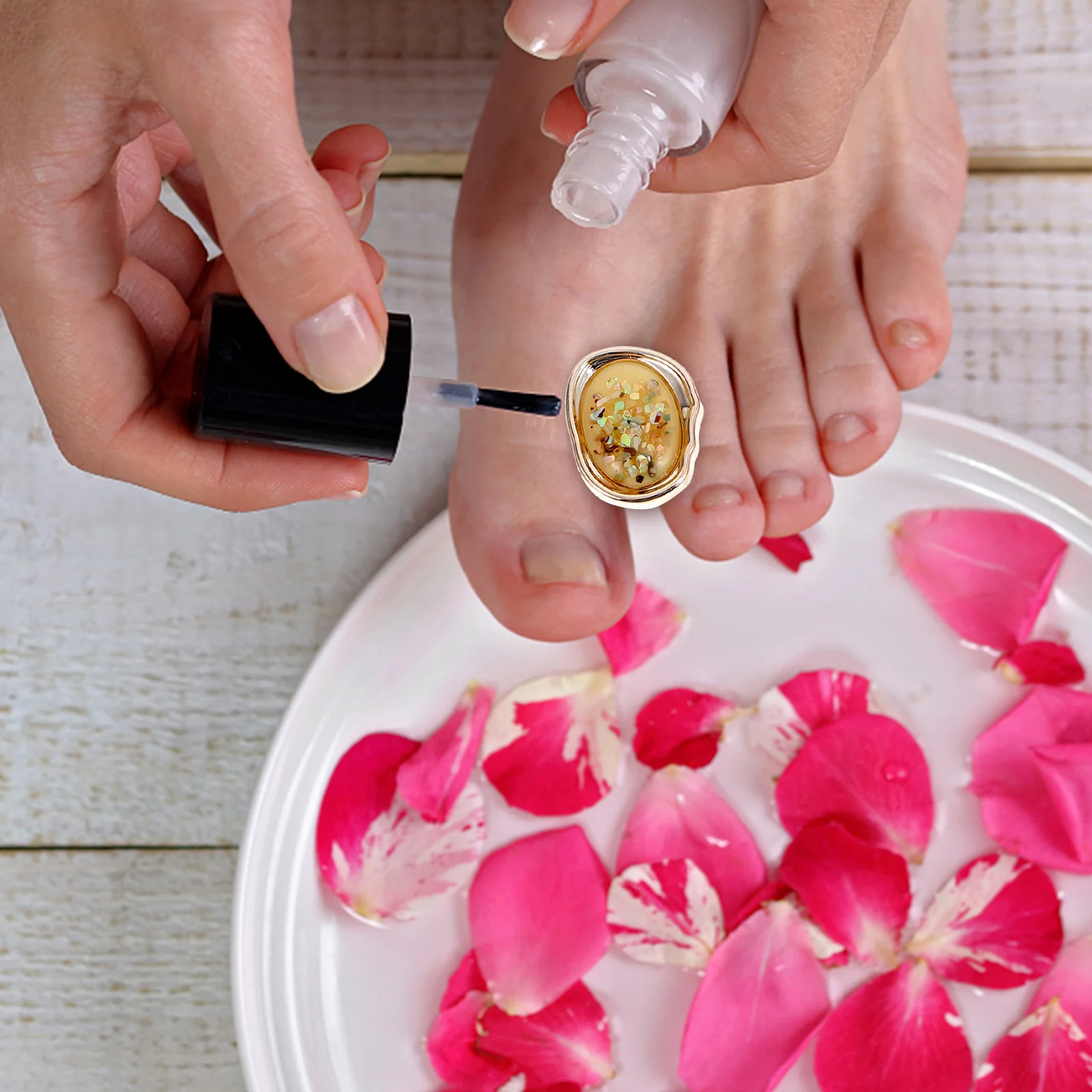 

1Set Pedicure Toe Separator Soft Silicone Nail Art Tool for Manicure Foot Toe Dividers Spacers Separators Kit Manicure Tool