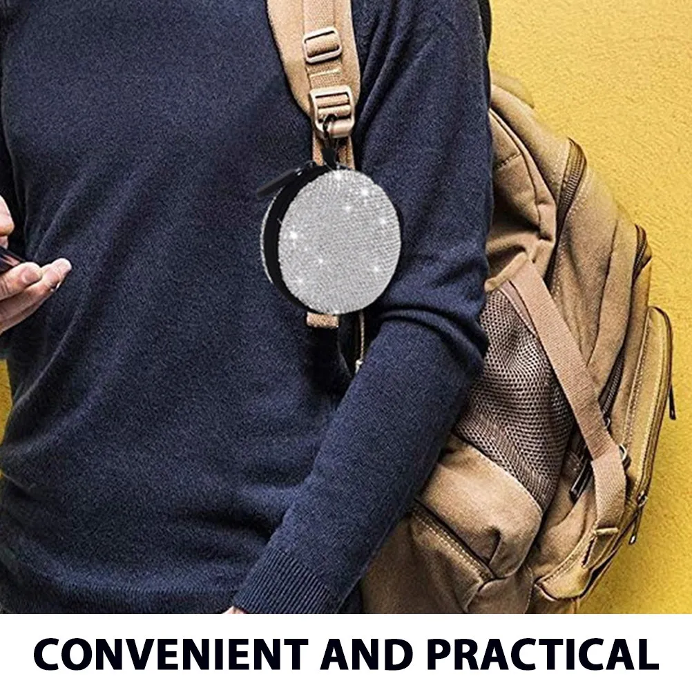 

1 шт. сумка для хранения наушников, жесткий футляр с стразами, портативный органайзер для кабелей наушников, дорожный органайзер, маленькая коробка для хранения