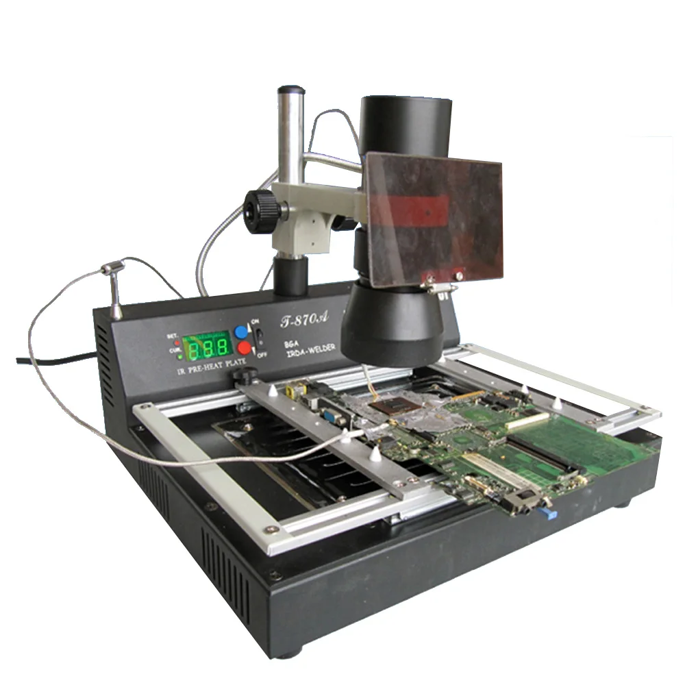 For T870A 2 in 1 Digital Infrared System Ultra Rework Reflow Soldering Station BGA/IRDA/IFR/SMD/SMT 220v/110v