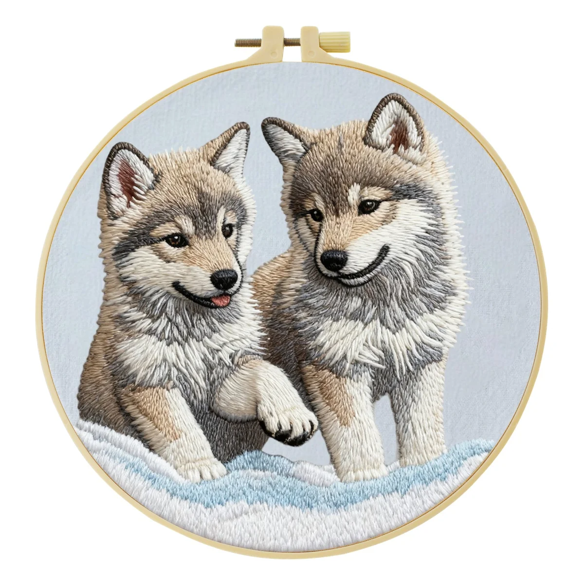 Neues DIY Tier-Stickerei-Set für Anfänger, Heim-Nähhandarbeits-Kit, Stickerei-Set, Geschenk-Muster, Handgemachte Dekoration – Detail 8
