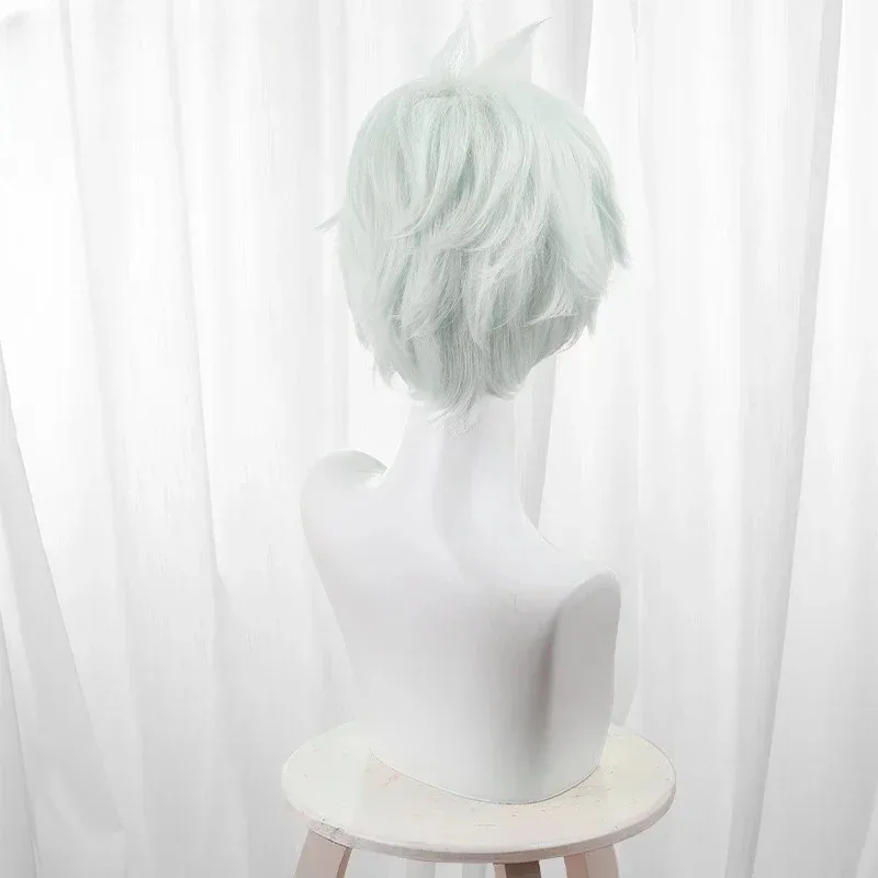 

Аниме Кайдзю No. 8. Реквизит для косплея Reno Ichikawa, парик, светло-зеленый, с короткими волосами, модный карнавальный парик для ролевых игр, вечерние парики на Хэллоуин sfdf2025