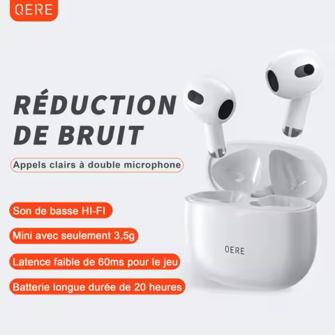 Wireless Earphones QERE E28 NEW TWS Bluetooth 5.3 HD Microp…