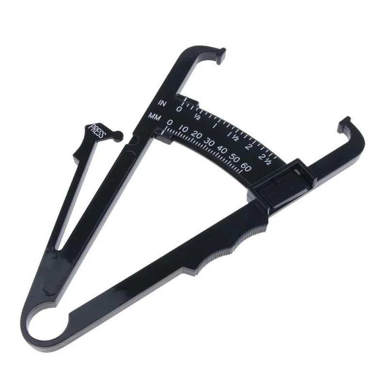 1PCS Body Fat Loss Tester Calculator Fitness Caliper Clip Measurement Slim Skin Fold Body Fat Chart Gym Equipment