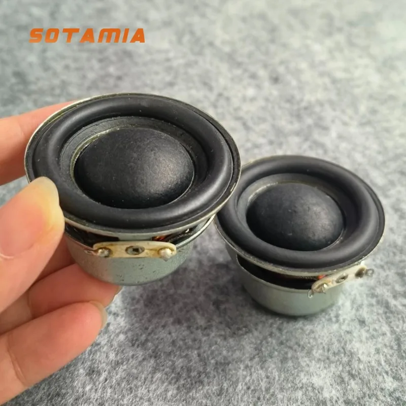 SOTAMIA 2Pcs 2 Inch Audio Full Range Speaker Bass 8 Ohm 10W 25 Core Rubber Edge Power Loudspeaker DIY Bluetooth Sound Boxes