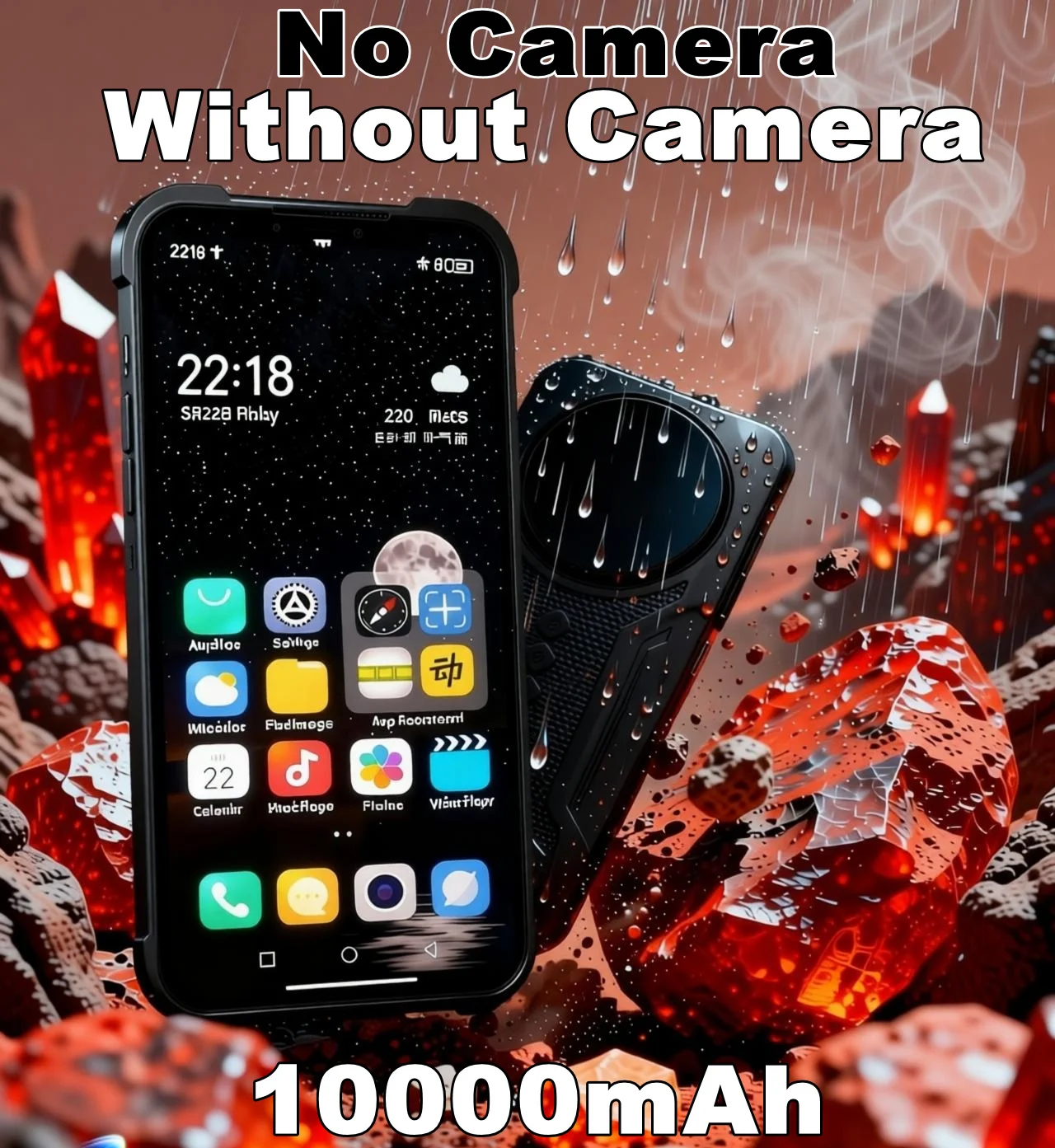 �y�Z�[�����z�J�����Ȃ��X�}�[�g�t�H���A10000mAh�o�b�e���[�AAndroid14�A8GB+256GB�AIP68�h���ANFC�A4G�f���A��SIM
