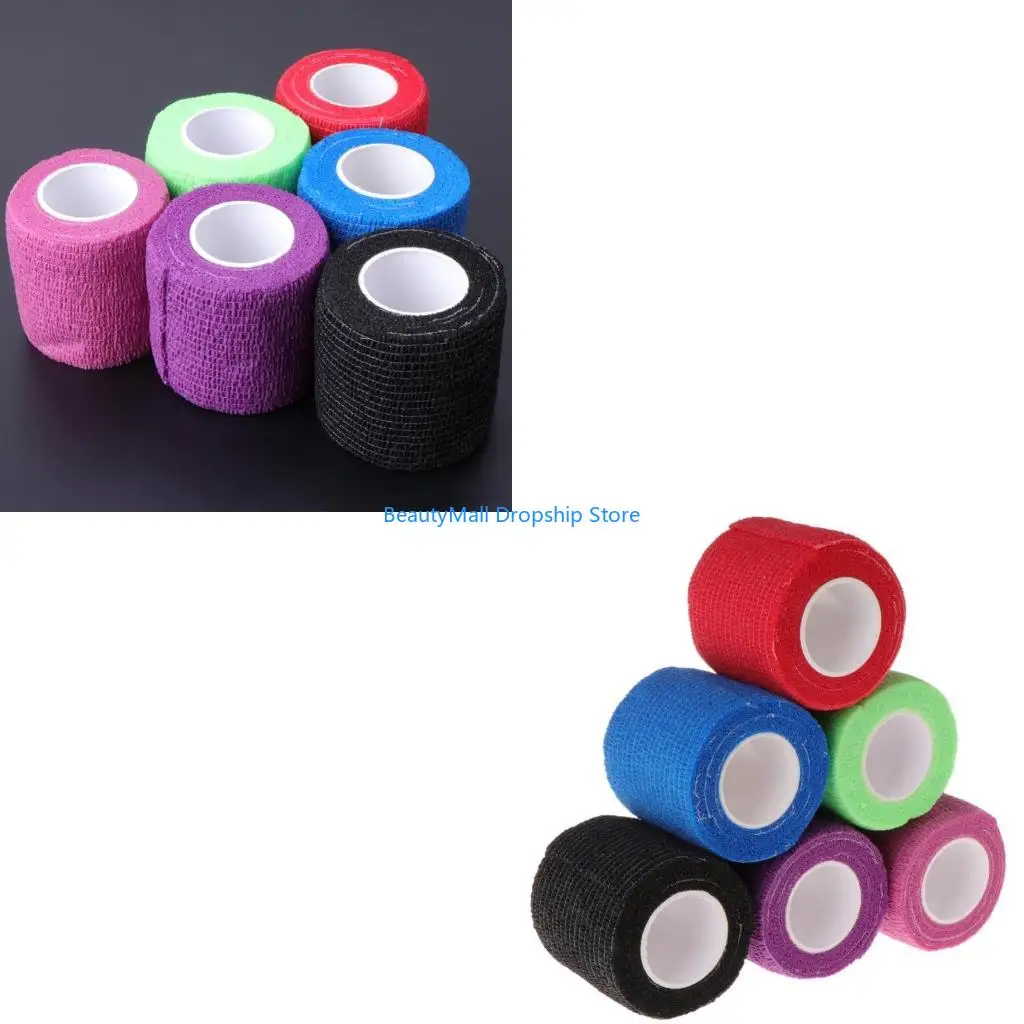 

40JD 6 шт. одноразовые клейкие ленты для татуировок, самоклеящиеся рулоны повязок