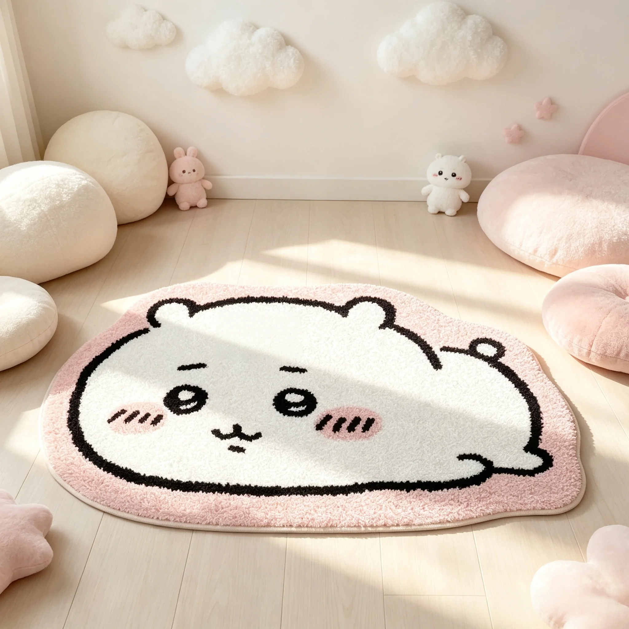 Chiikawa Cartoon Teppich Anime – Home Bathroom Supplies Bewertung und Preis