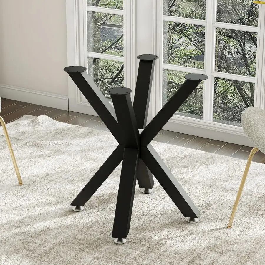 

Legs 28 Inch for DIY Coffee Dining Table, Golden Ratio Art Heavy Duty Metal Base to Glass, Marble, and Wood Tops are All Suitab