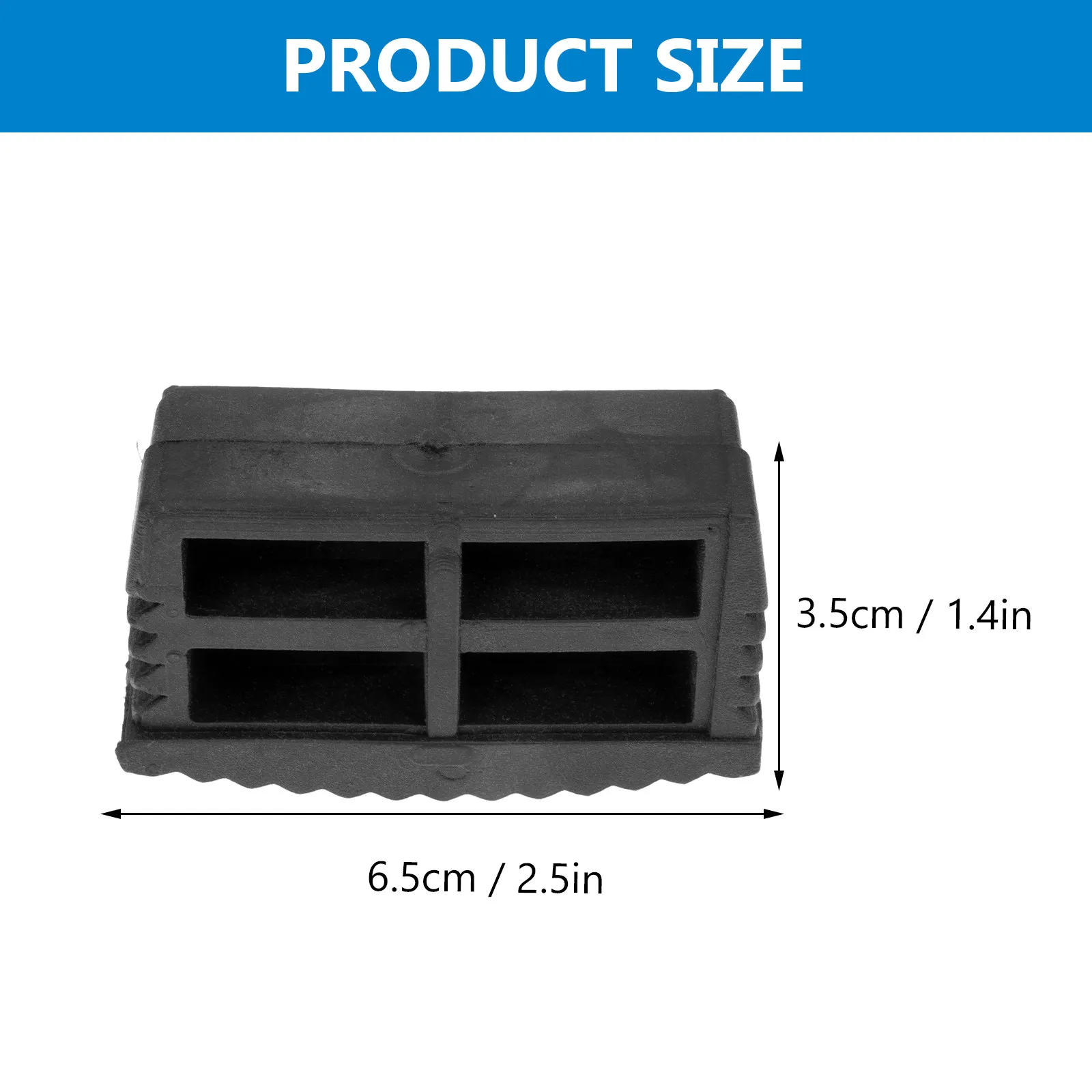 4Pcs Ladder Foot Cover Anti-Slip Rubber Thickened Protective Caps Ladder Accessories Stable Grip Home Supplies