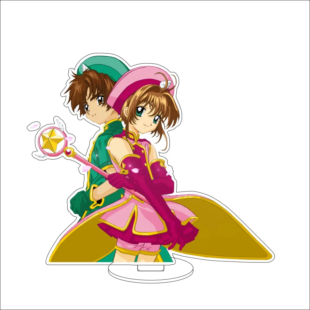 16CM Anime Cardcaptor Sakura Cosplay Acrylic Stand Ornaments KINOMOTO SAKURA/CERBERUS/LI SYAORAN  Figure Stand Halloween Gifts