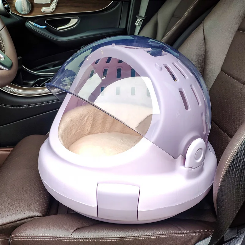 Transportín cápsula para gatos con arenero plegable para viaje - imagen 5