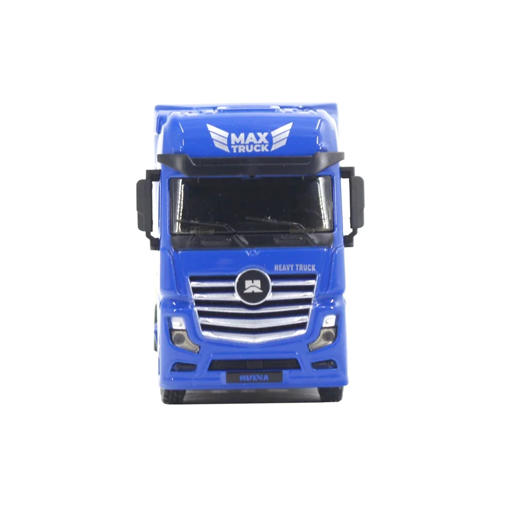 Huina 1730 Model Truck 2023 New 1:50 Scale Semi -alloy Flat Trailer 12 Wheel Engineering Vehicle Diecast Car Toy For Boys Child