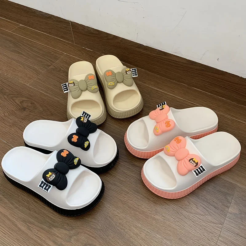 Chinelos de nuvem plataforma de fundo grosso para mulheres, Eva Indoor Slides, sandálias de praia antiderrapantes leves, Flip Flop para casa, verão, 2022