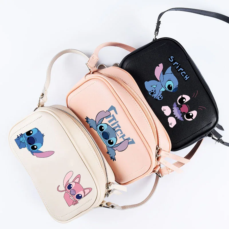 Anime Peripheral Stitch Crossbody Bag Versatile Small Square Bag Korean Style Women\'s Bag Student Shoulder Bag Campus Bag