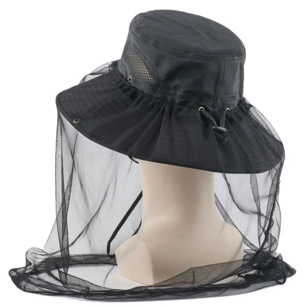 Anti Mosquito Bee Keeping Protective Fishing Cap Anti Bee Hat Mosquito Net Hat Insect Mesh Hat Outdoor Fishing Sun Cap