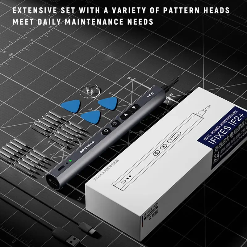iFixes iF2 Intelligence Electric Screwdriver for Repair Mobile Cell Phone Precision Screwdriver Tools Rechargeable Driver Set