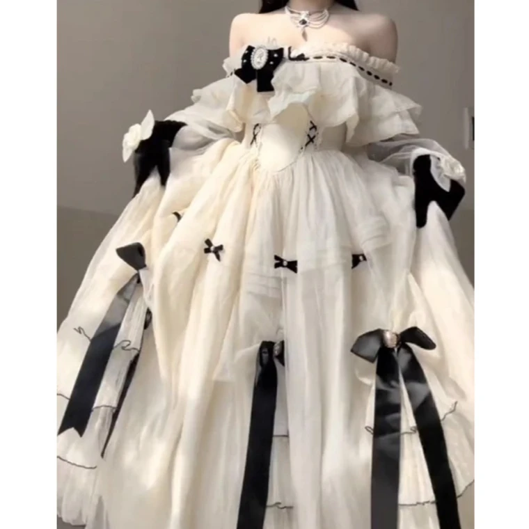 

French Coffee Break On The Runaway Princess Heavy Industry Lolita Dress Women'S Beautiful Lolita Princess Skirt Big Skirt Party