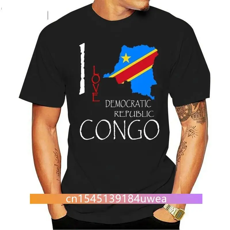 FPACEHot Sale  CONGO DEMOCRATIC REPUBLIC I Love Culture Flag T SHIRT TEES Tee Shirt