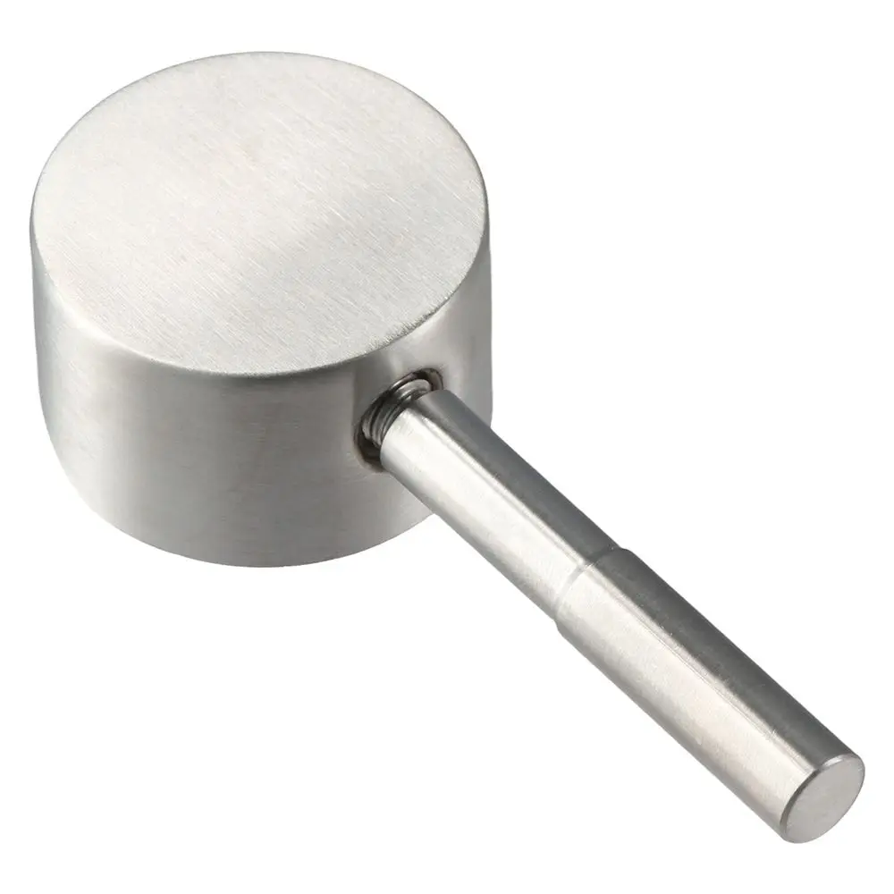 Stainless Steel Lever Handle with Hot and Cold Color Button 42mm Water Tap Handle Shower Handle Replacement Bathroom