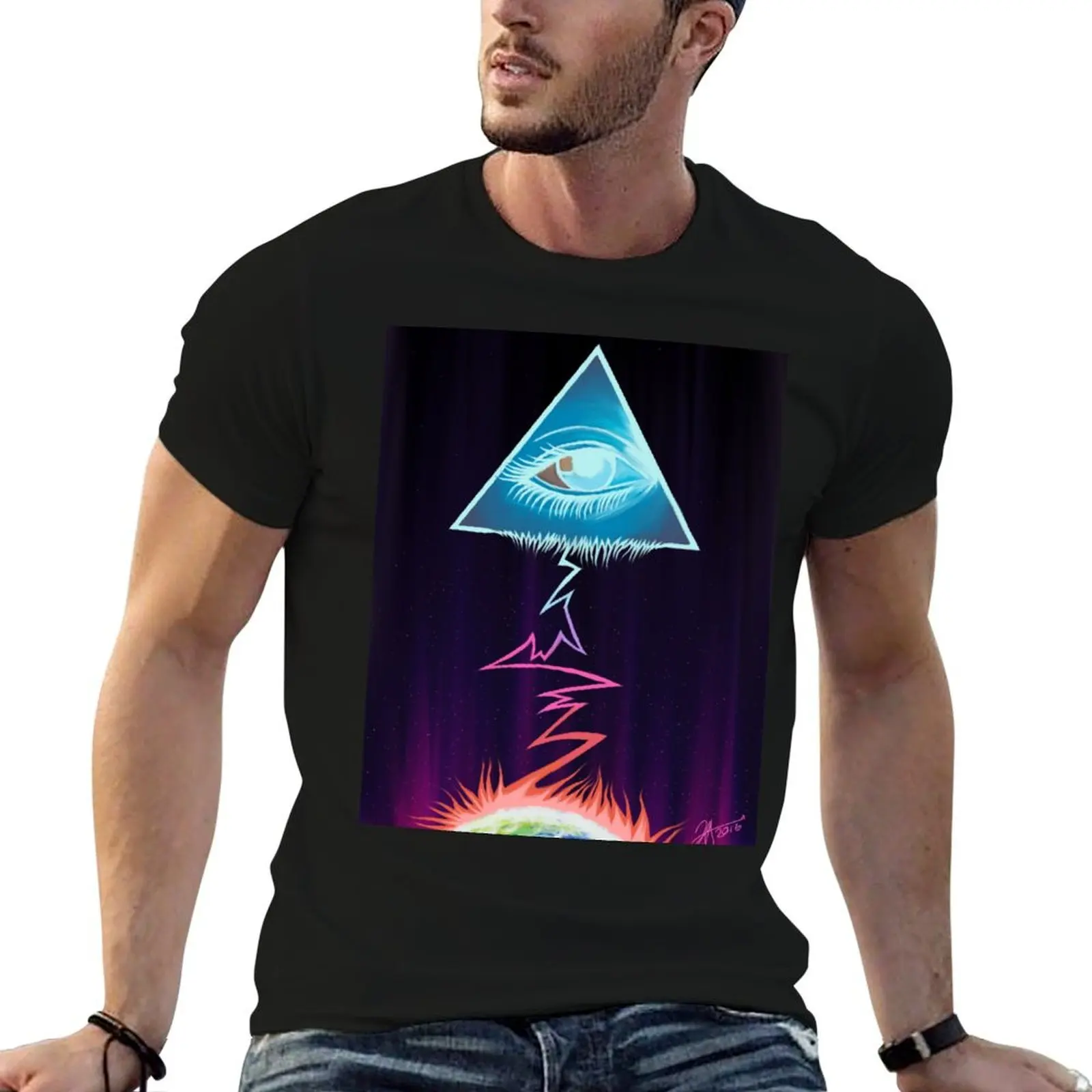Platinum Blonde - The New World Visitors(minus logo) T-Shirt Plus Size Summer Short Sleeve T-Shirt