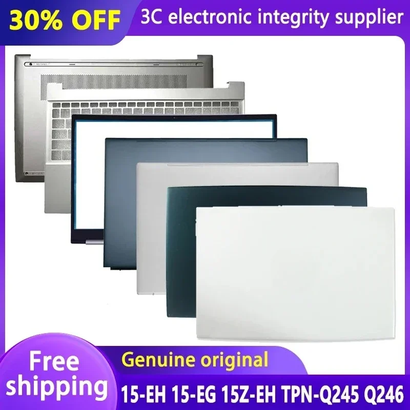

NEW Laptop Case for Pavilion 15-EH 15-EG 15Z-EH TPN-Q245 TPN-Q246 LCD Back Cover Front Bezel Palmrest Bottom Case M08899-001
