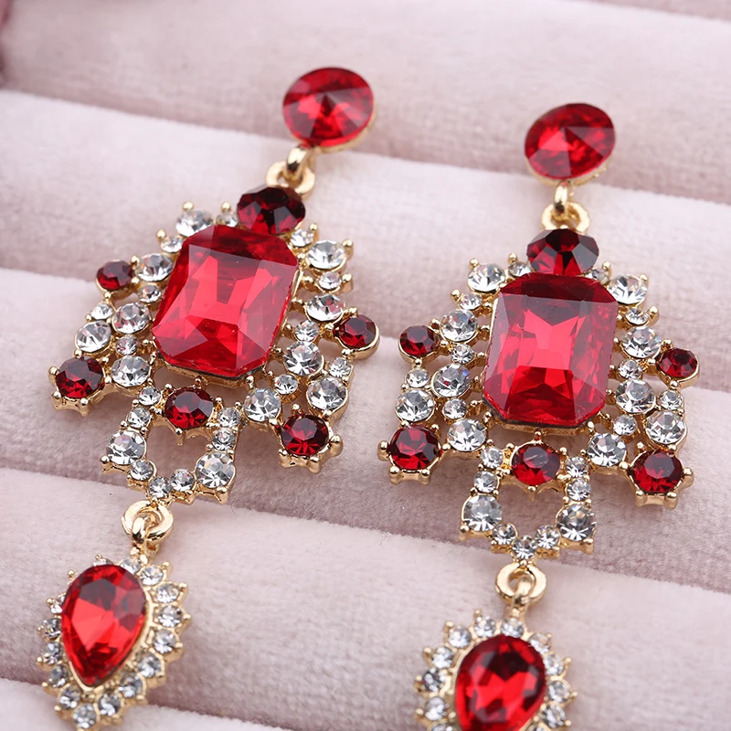 VEYO Rhinestone Retro Drop Earrings Luxury Crystal Earrings for Women New Arrival Brinco