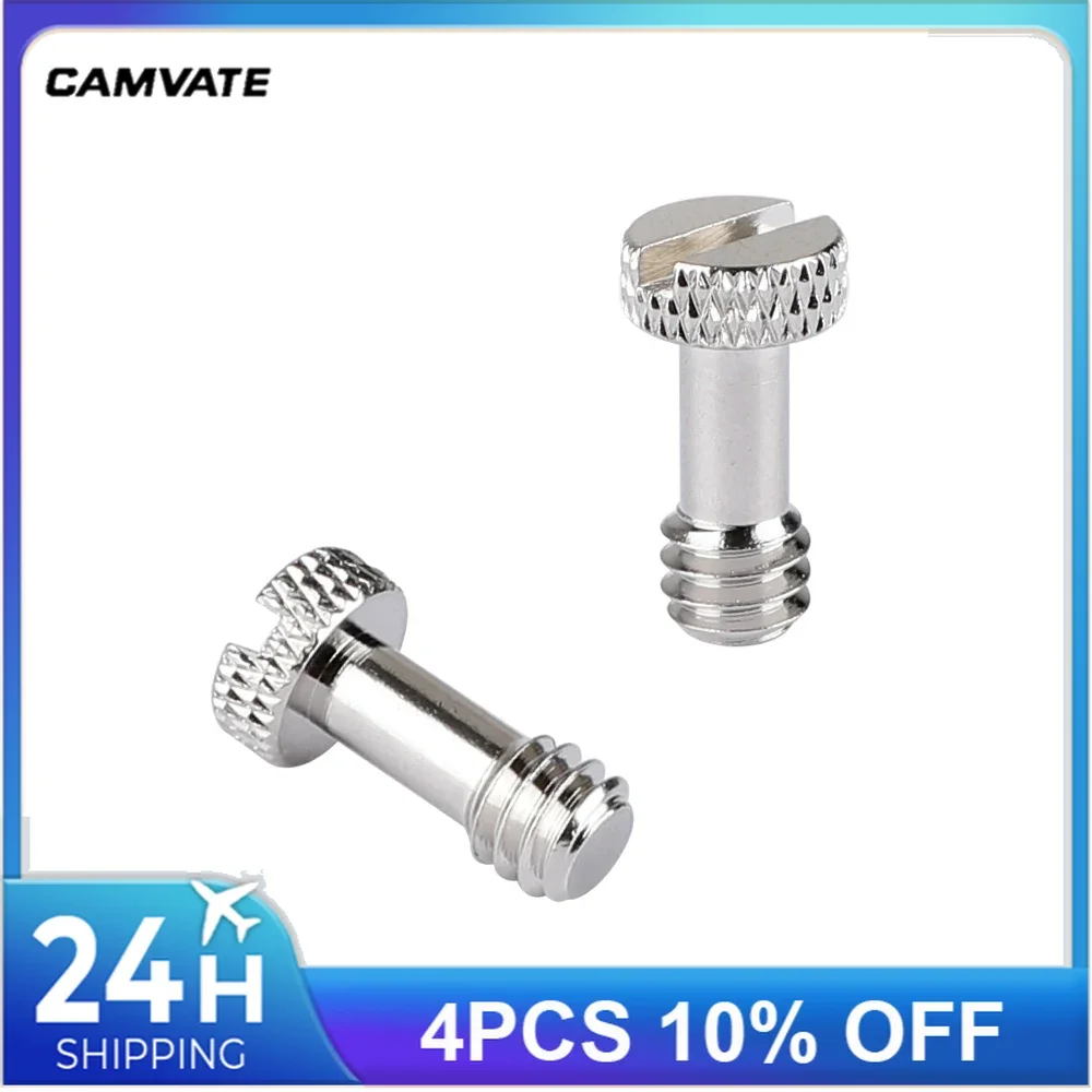 CAMVATE 2 Pieces Standard Universal Slotted Screw With 1/4