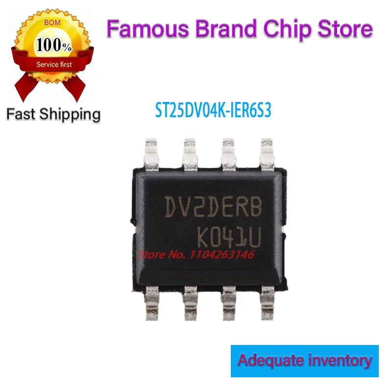 

50PCS~500PCS/LOT ST25DV04K-IER6S3 DV2DER DV2DERA DV2DERB SOP8 New original