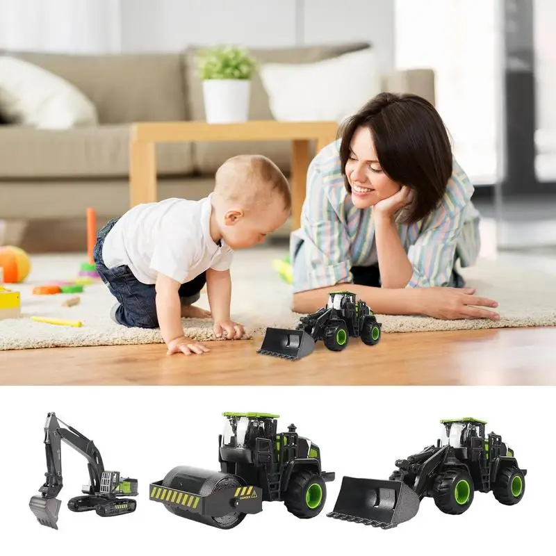 Construction Cars Toys Pull Back Kids Play Truck Kids Play Trucks Engineering Construction Truck Metal Construction Toys Alloy