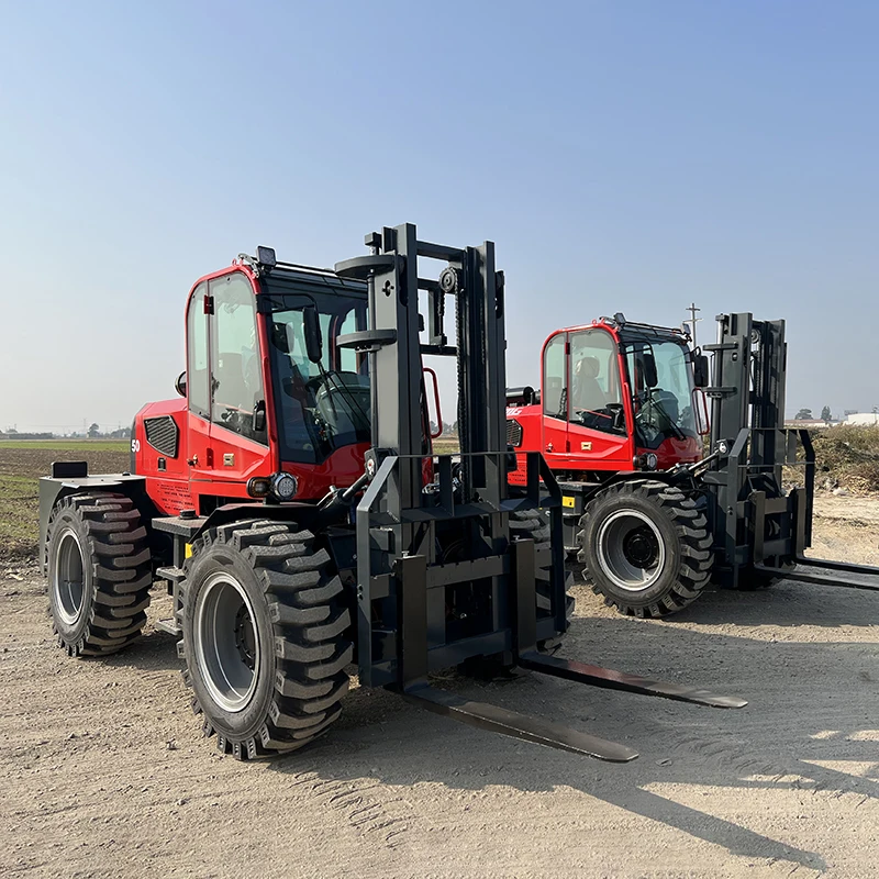 Heavy Duty 4wd Forklift With High Ground Clearance And Dust Sealed Components For Coal And Aggregate Handling