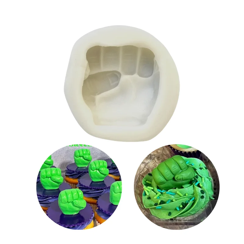 Silicone Mold 1 pc hand fist mould sugar craft fondant cake decorating animal mould baking tool