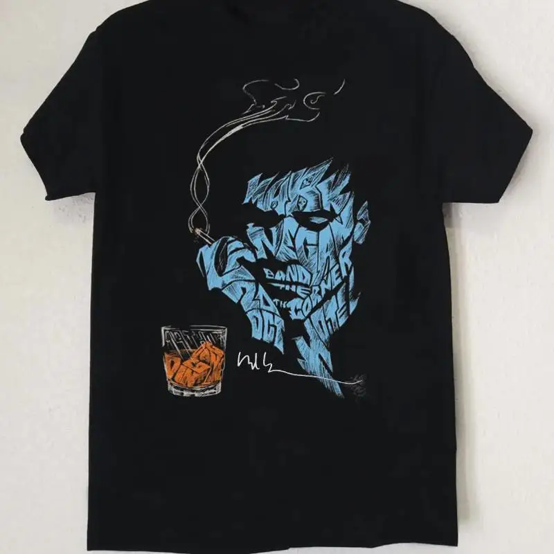 

Новая мужская футболка Mark Lanegan Singer Basic For Fan, черная, все размеры