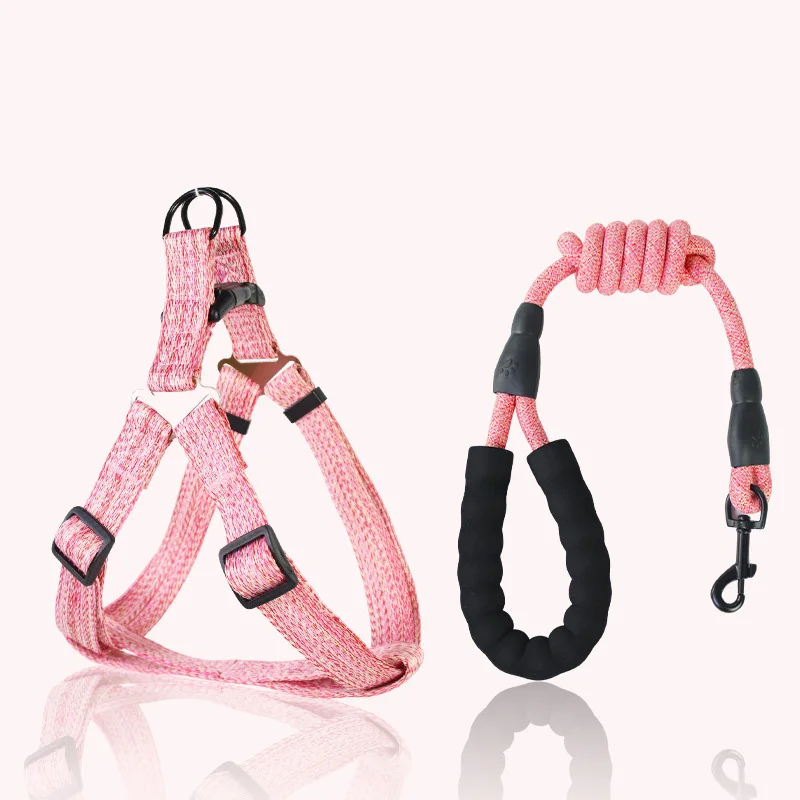 Breathable Dog Leash Adjustable Dog Harness Durable Pet Chest Rope Set for Dogs Small Medium Large Dog Leashes Pet Supplies