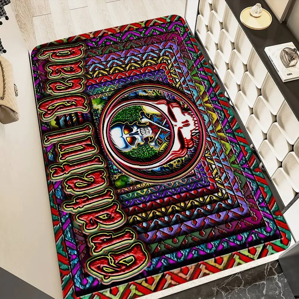 

G-Grateful D-Dead Band Floor Mat Nordic Style Home Doormat Bathroom-Toilet Mats Bedroom Hotel Decor Mat