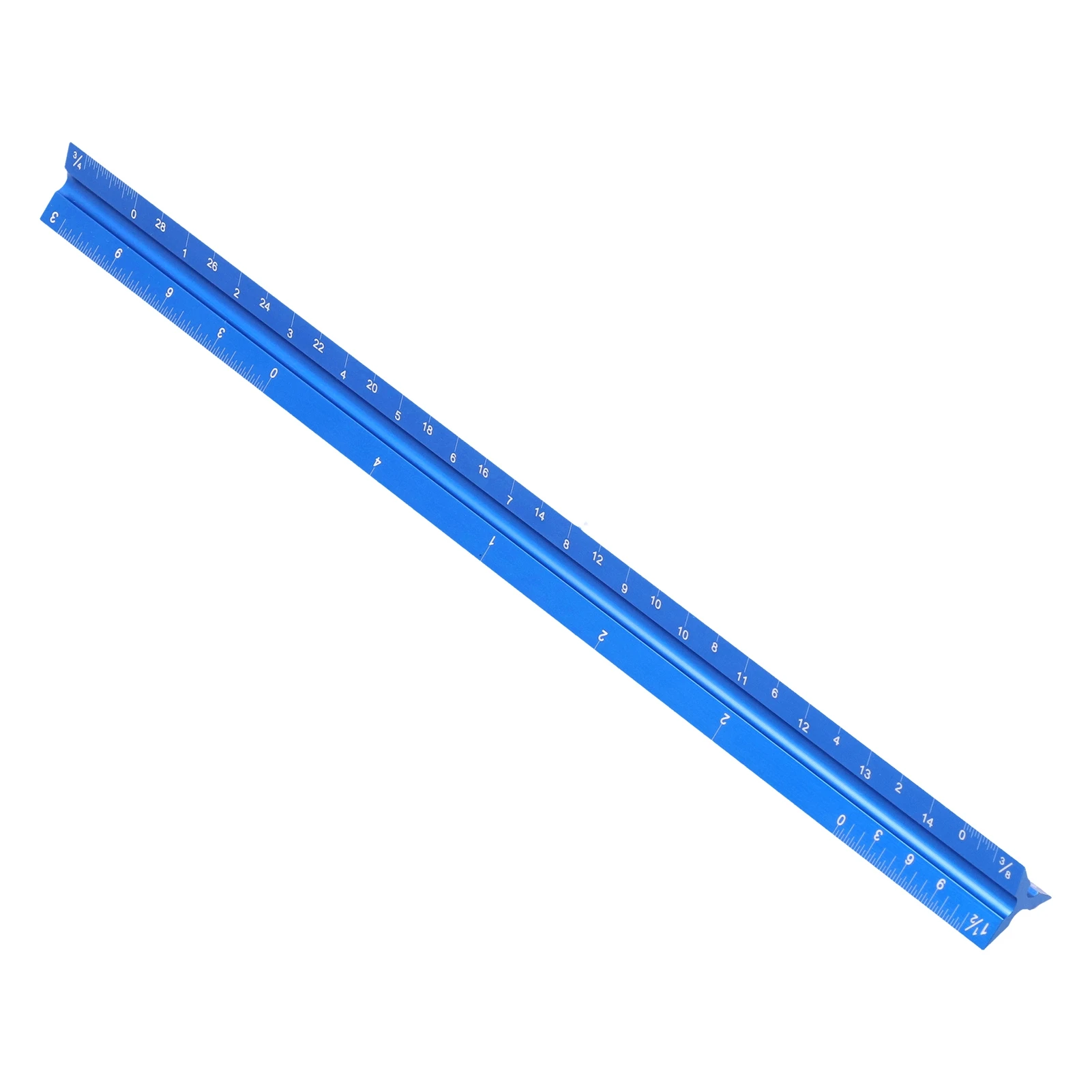 

Architectural Scale Ruler Imperial Measurements Laser Etched Aluminum Alloy for 12in Measuring Tool Triangular Ruler