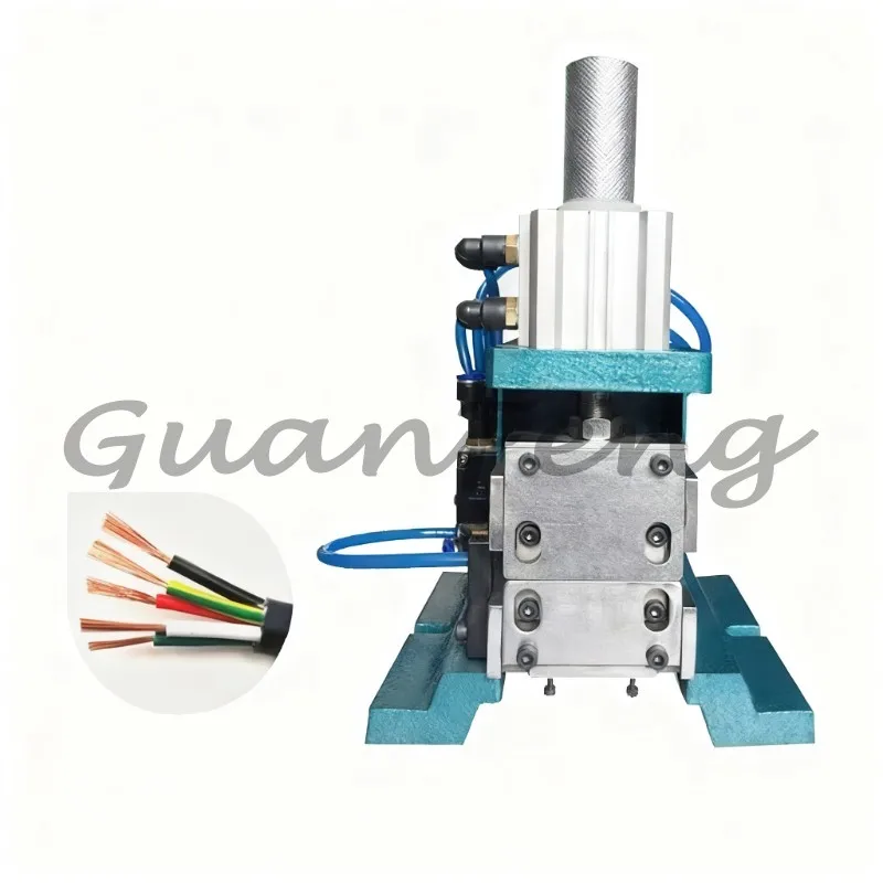 Vertical Multi-Core Pneumatic Stripper, 3F Wire Cutting Stripping Machine & 3FN Cable Stripping Twisting Machine