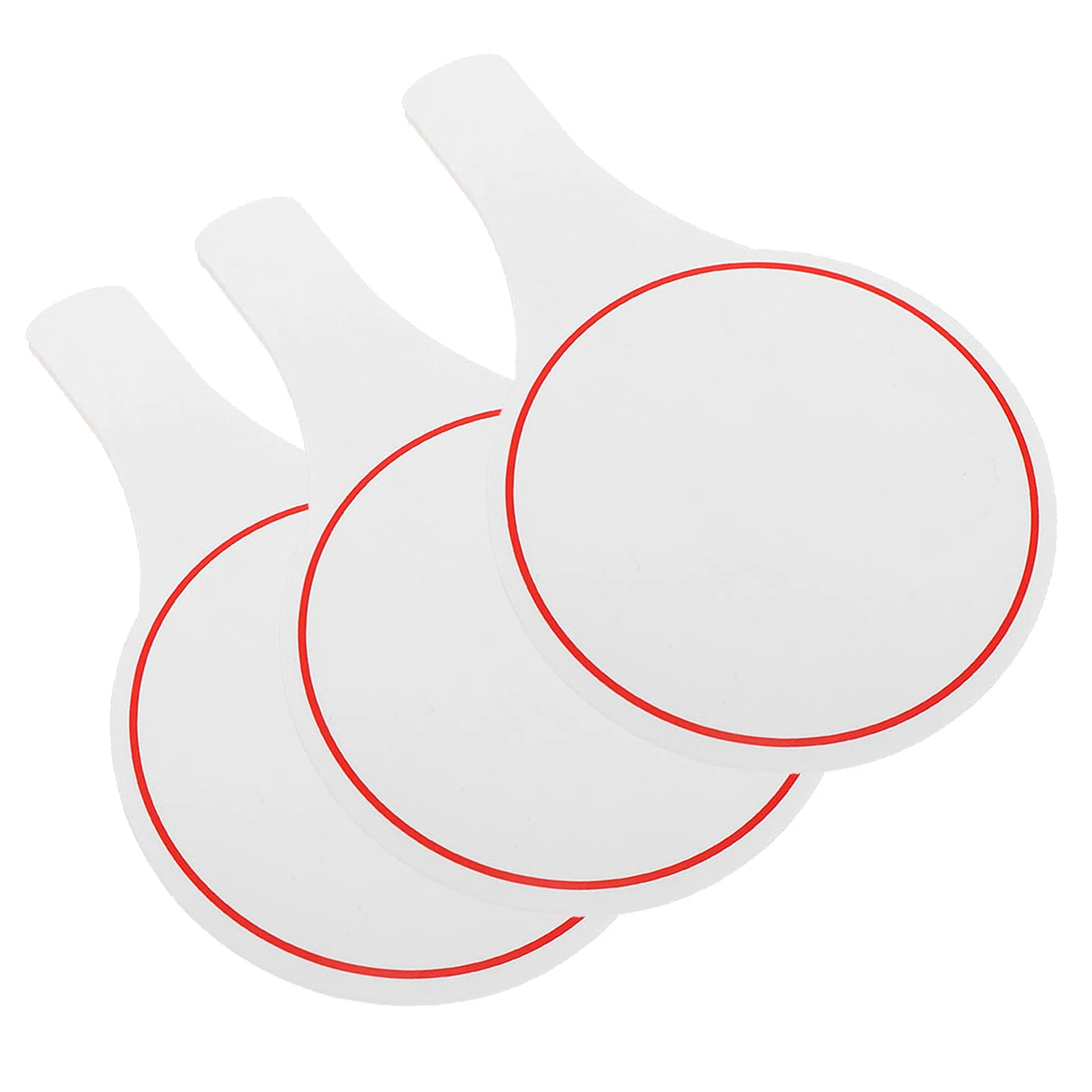 

3pcs Blank Scoreboard Erasable Writing Board For Voting Judges Diy Scoring Single Side Use Smooth Surface Display Sign
