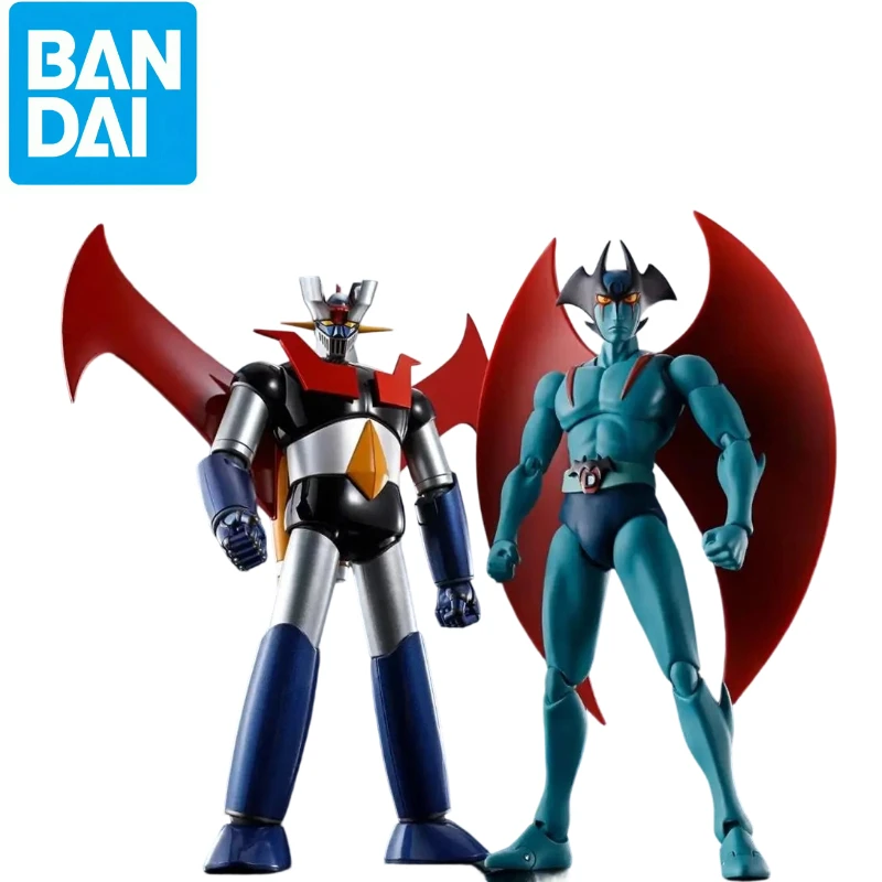 Original in-Stock BANDAI 50th Anniversary Mazinger Z Vs Devilman Action Figures, Authentic with Box, Birthday Gift Collection