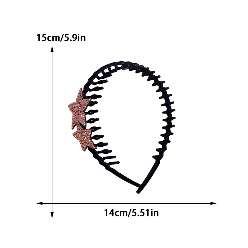 عصابة رأس متدفقة مع أحجار الراين بمزاج أنيق، عصابة رأس على شكل نجمة خماسية، إكسسوارات شعر عصرية متعددة الاستخدامات للفتيات