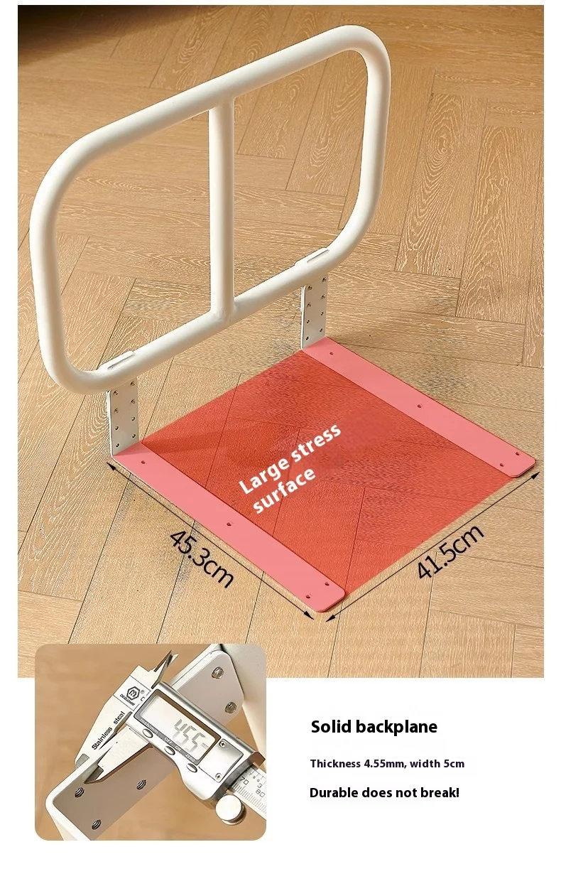 Modern Steel Single Side Folding Bed Rail Factory Direct Elderly Anti-Drop Barrier Furniture for Living Room & Bathroom