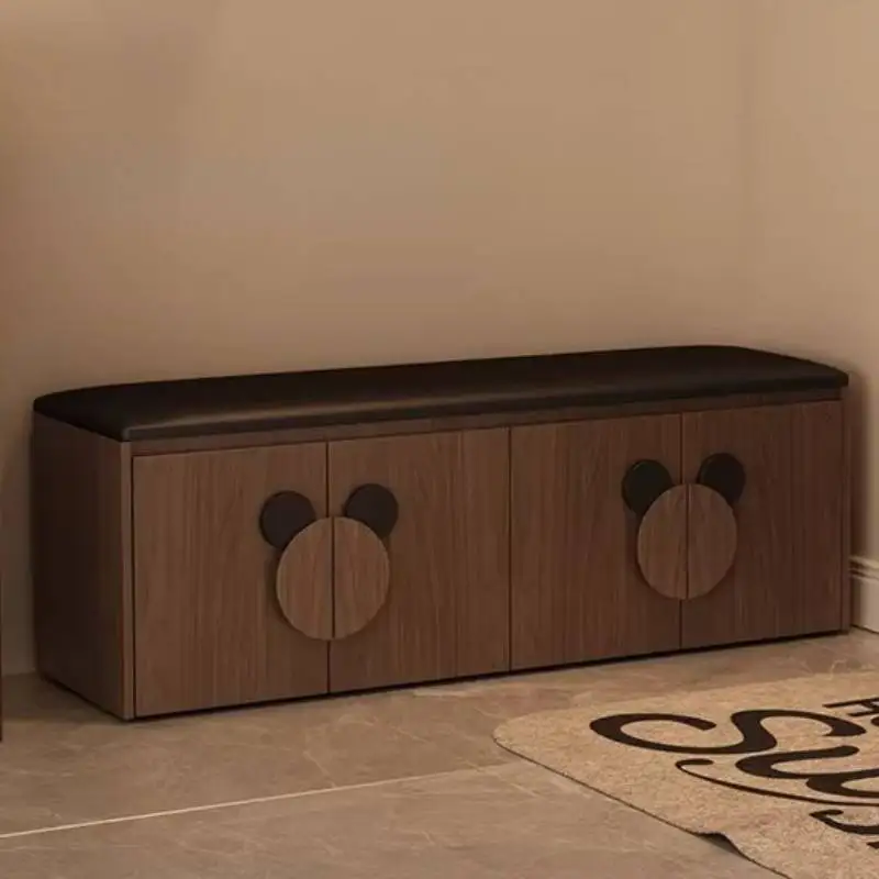 

Design Minimalist Shoe Cabinet Storage Entryway Compartment Apartments Shoe Rack Corridor Wooden Muebles Para Hogar Furniture