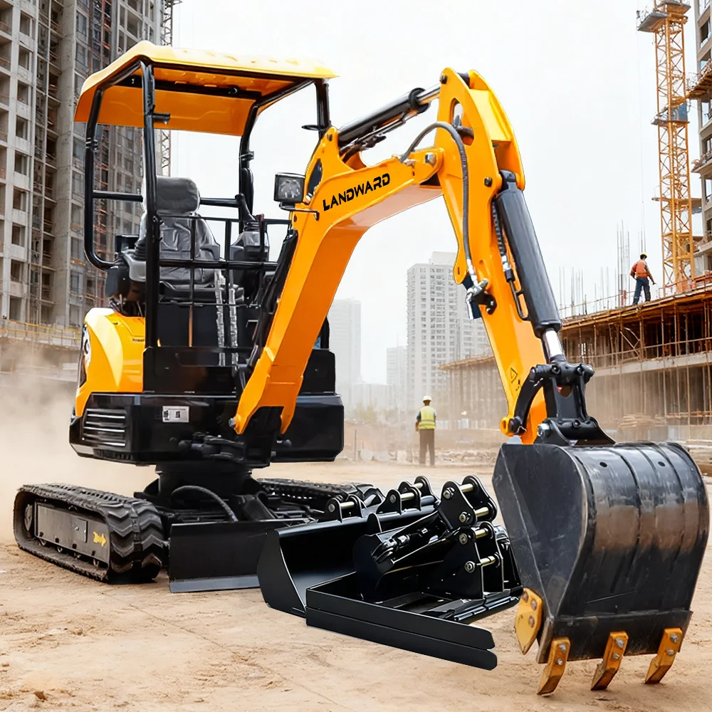 

Hot Sale New Mini Excavator 2.5 Ton Kubota Engine Excavator Agricultural Crawler Small Bagger 2500kg Mini Excavator Customized