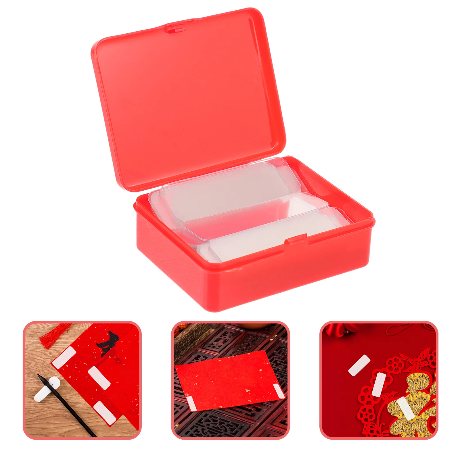 4 Boxes Double Side Tape Wedding Cars Removable Adhesive Strips Tapes Sided Stickers Sticky Fixers Adhesives Clear