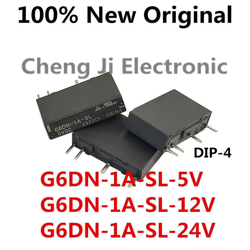 10PCS/Lot G6DN-1A-SL-5VDC 、G6DN-1A-SL-12VDC 、G6DN-1A-SL-24VDC DIP-4 New Original Power Relay G6DN-1A-SL-DC5V DC12V