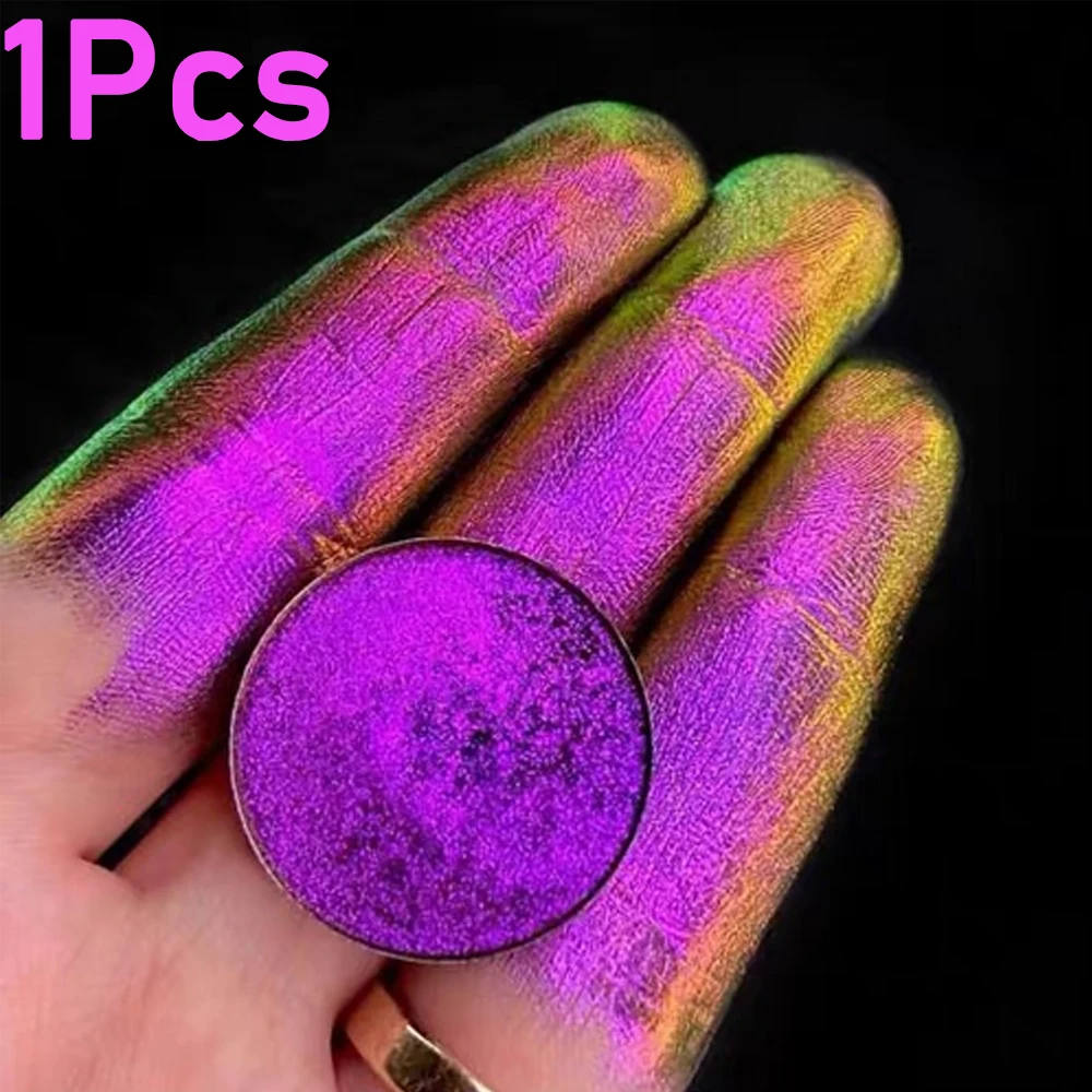 1Box Chameleon Neon Powder Nail Art Illusion 6 Colors Polarized Pearl Powder for Nail /Eyeshadow Makeup Pearl Powder Wholesale